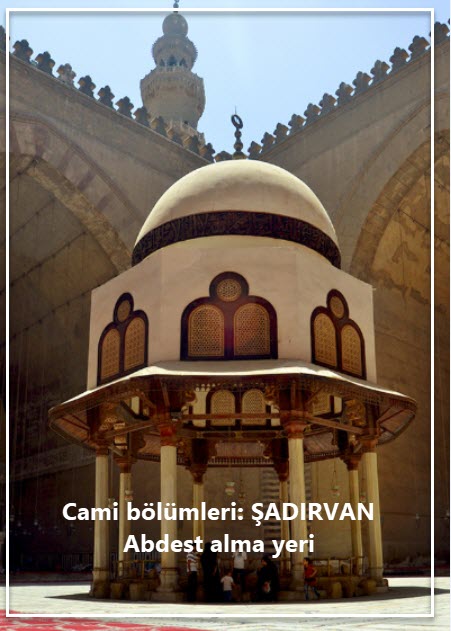 Cami bölümleri ŞADIRVAN Abdest alma yeri