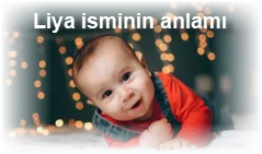 Liya isminin anlami