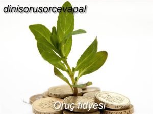 Oruc fidyesi 1