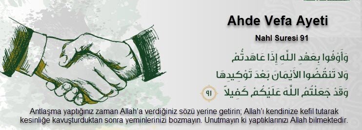 Ahde vefa ne demek kısaca 1 ahde vefa ne demek ayeti diyanet