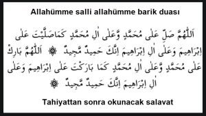 allahumme salli allahumme barik duasi