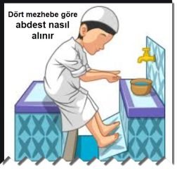 Dort mezhebe gore abdest nasil alinir