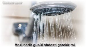 Mezi nedir gusul abdesti gerekir mi