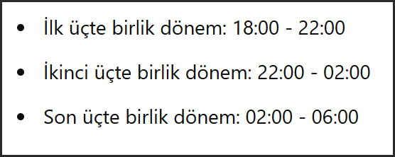 gecenin son ucte biri ne zaman diyanet