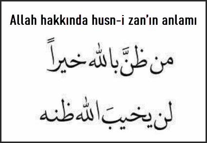 Allah hakkinda husn i zanin anlami